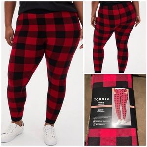 Torrid Buffalo Plaid SIGNATURE WAIST SWEATER Leggings